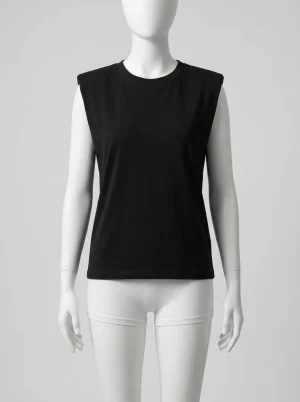 T shirt sans manche col rond plein air ample femme - Vue 1 - T shirt sans manche
