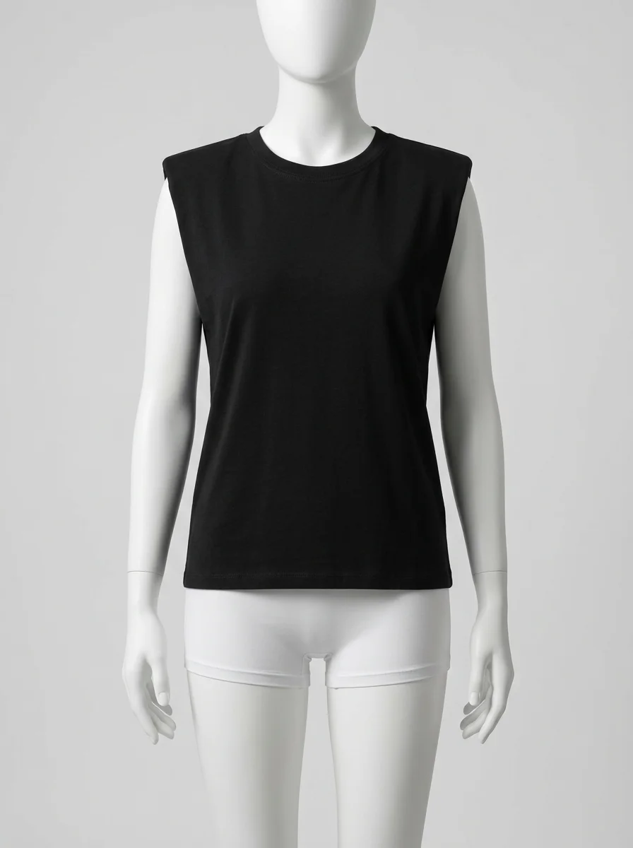 T shirt sans manche col rond plein air ample femme - Vue 1 - T shirt sans manche