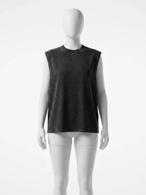 T shirt sans manche coton ample rétro délavé homme - Vue 1 - T shirt sans manche