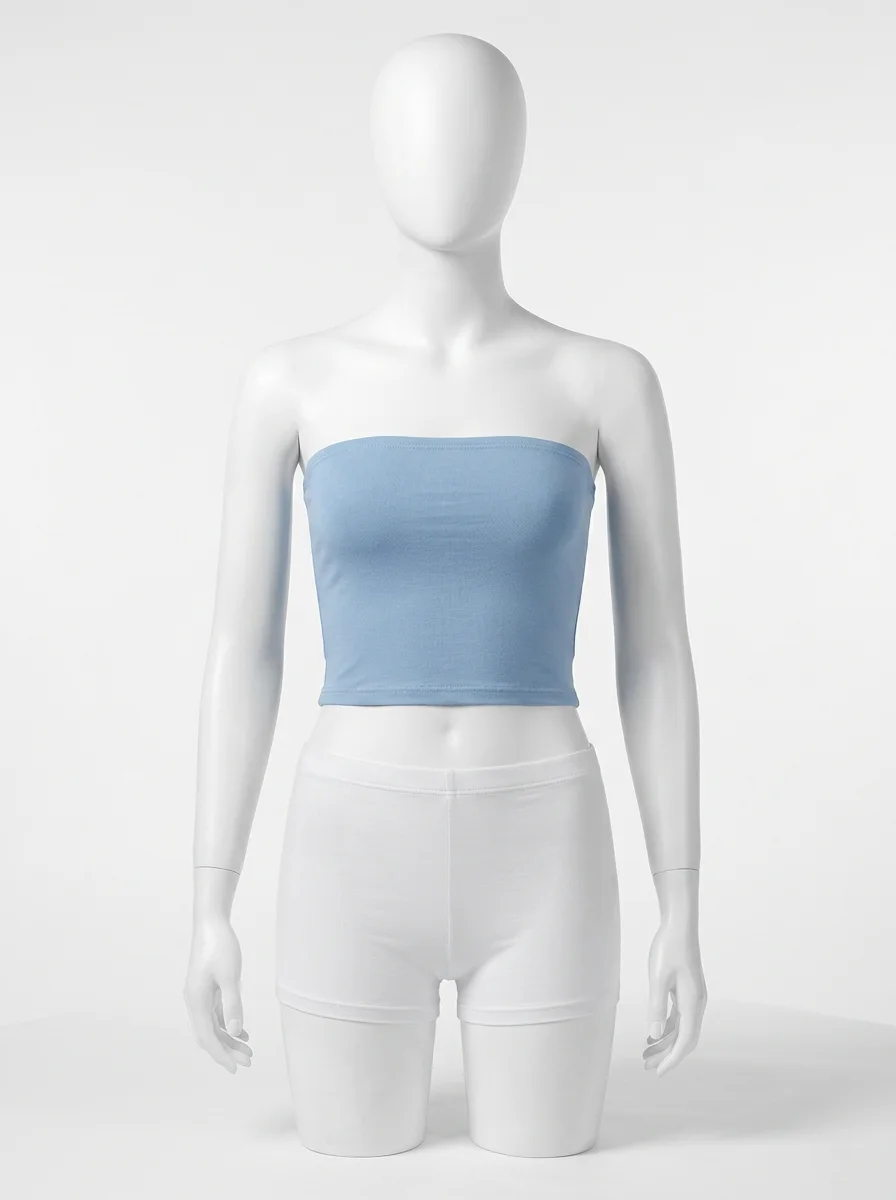 T shirt sans manche coton extensible bustier clubwear femme - Vue 1 - T shirt sans manche