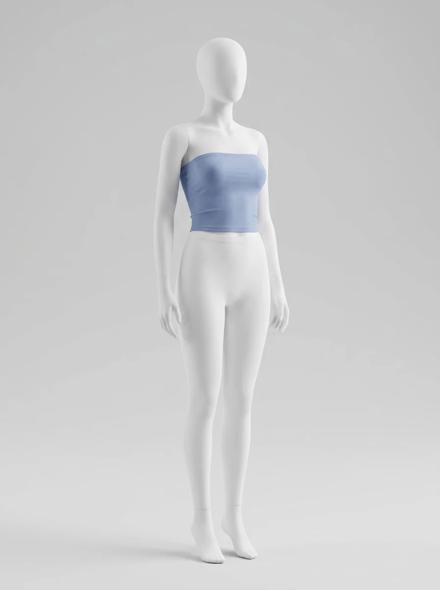T shirt sans manche coton extensible bustier clubwear femme - Vue 4 - T shirt sans manche