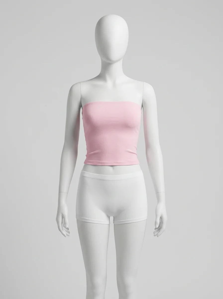 T shirt sans manche coton extensible bustier clubwear femme - Vue 5 - T shirt sans manche