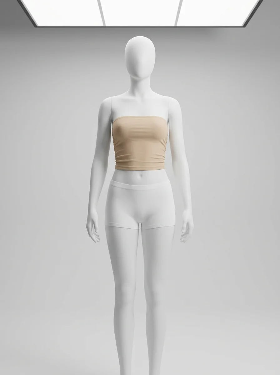 T shirt sans manche coton extensible bustier clubwear femme - Vue 7 - T shirt sans manche