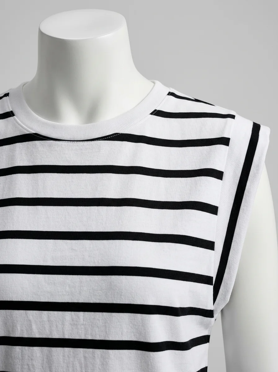 T shirt sans manche coton femme décontracté ample - Vue 3 - T shirt sans manche