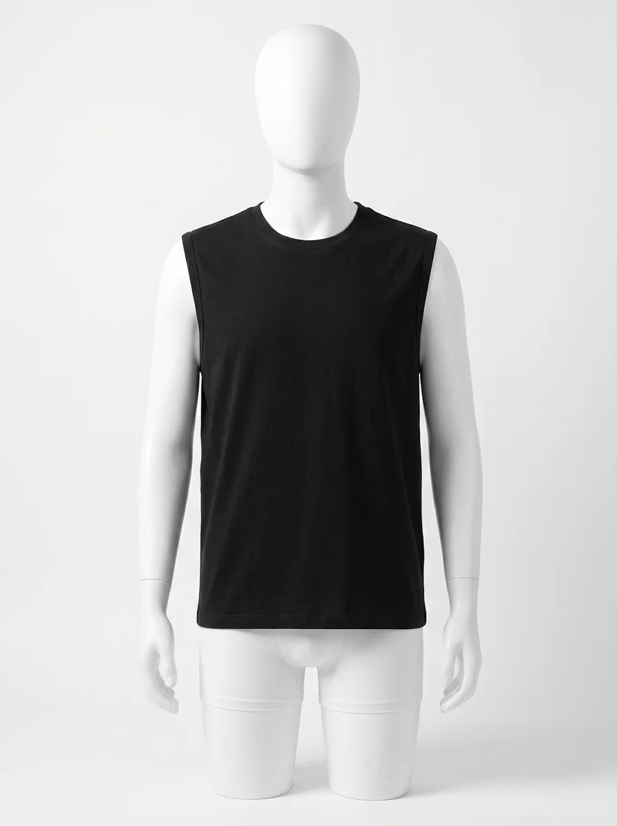 T shirt sans manche coton léger voyage décontracté homme - Vue 1 - T shirt sans manche