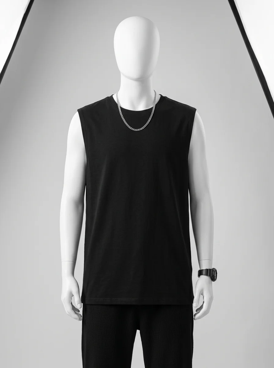 T shirt sans manche coton léger voyage décontracté homme - Vue 10 - T shirt sans manche