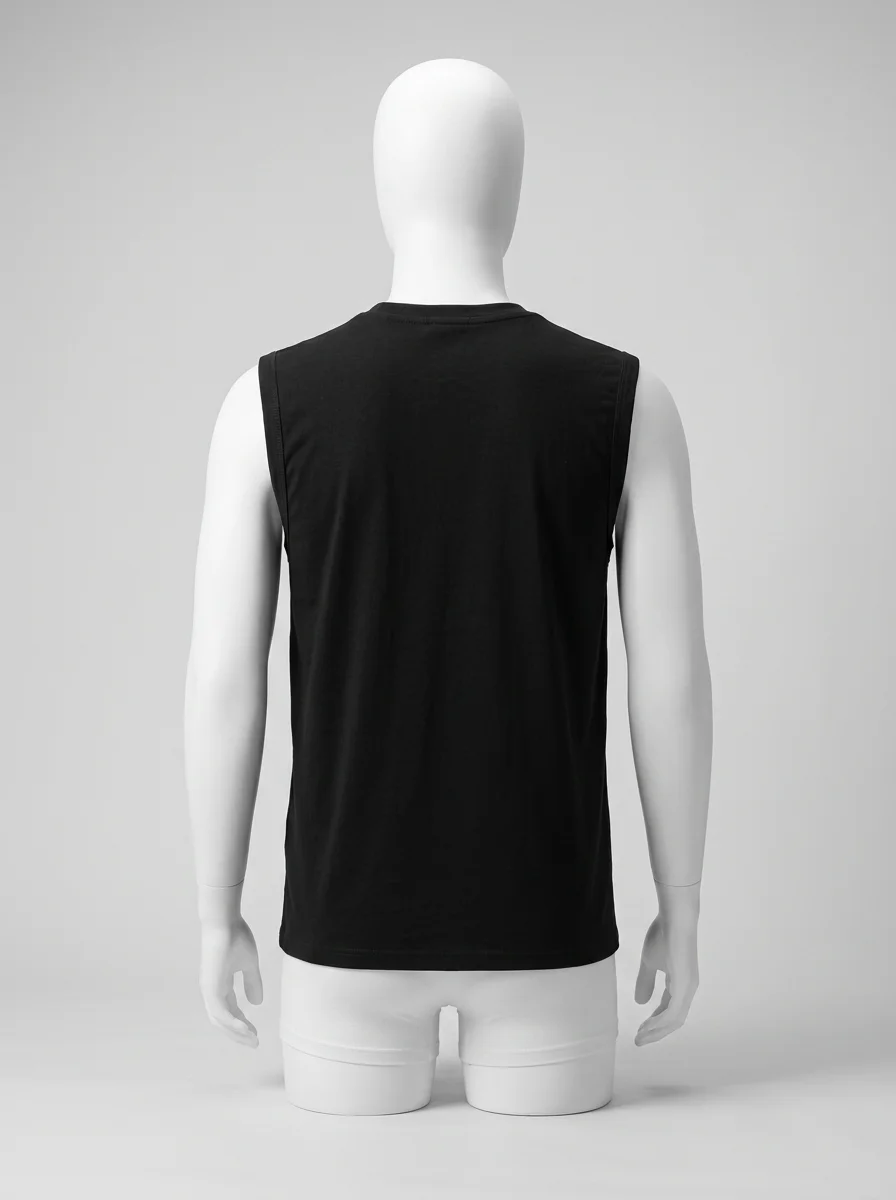 T shirt sans manche coton léger voyage décontracté homme - Vue 2 - T shirt sans manche
