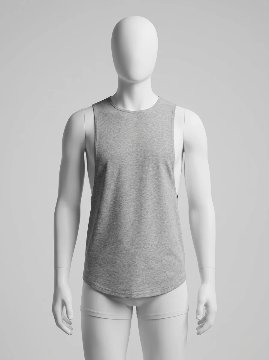 T shirt sans manche coton musculation performance homme - Vue 12 - T shirt sans manche