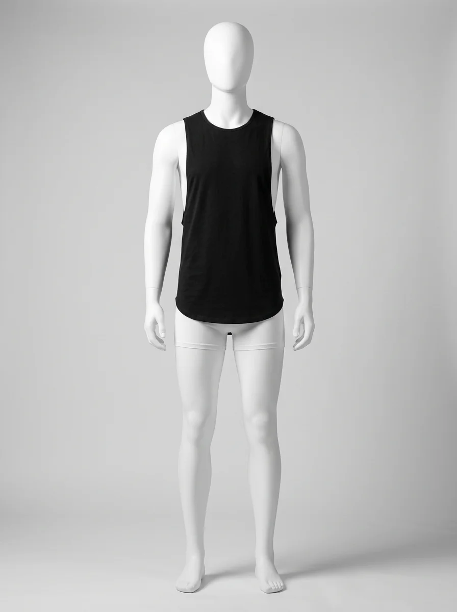 T shirt sans manche coton musculation performance homme - Vue 6 - T shirt sans manche