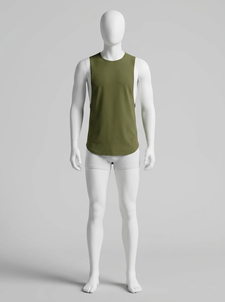 T shirt sans manche coton musculation performance homme - Vue 7 - T shirt sans manche