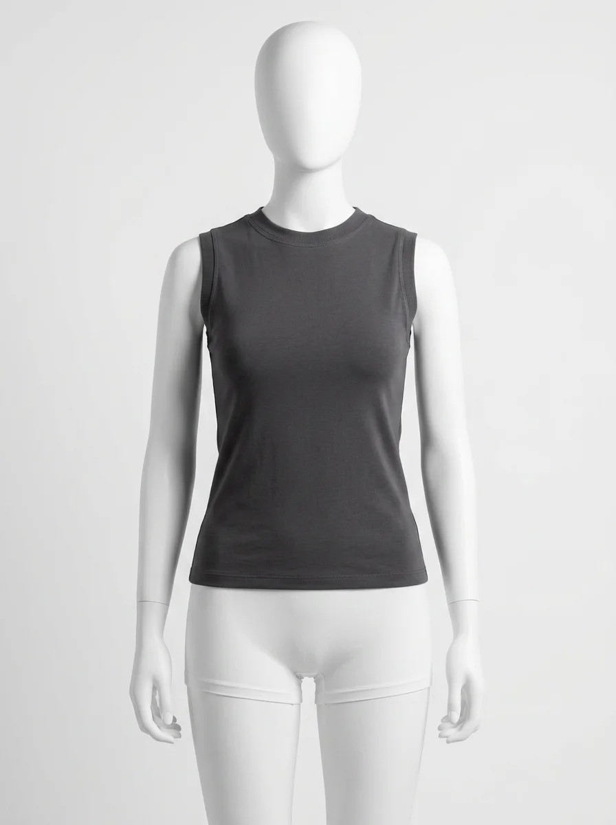T shirt sans manche coton respirant polyvalent femme - Vue 1 - T shirt sans manche
