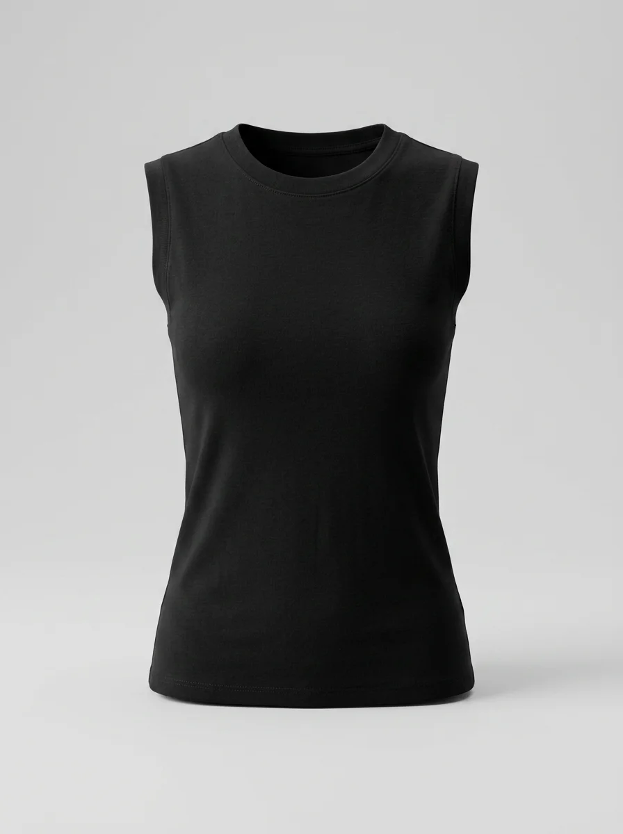 T shirt sans manche coton respirant polyvalent femme - Vue 5 - T shirt sans manche