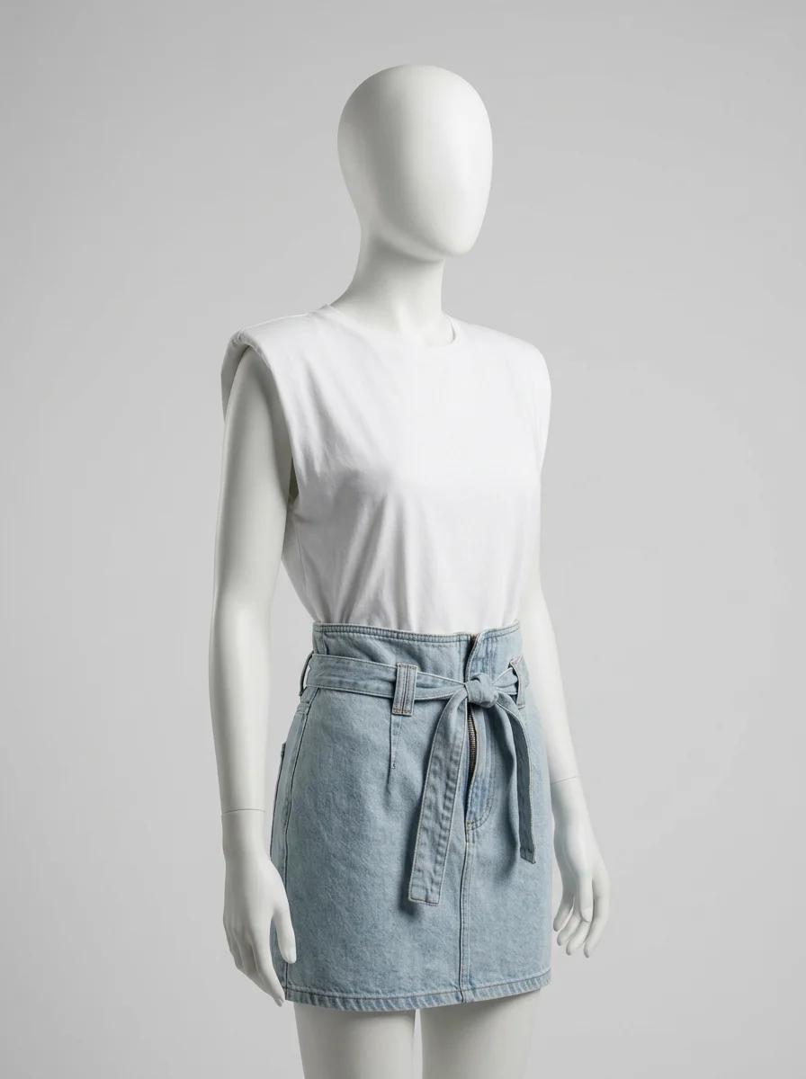 T shirt sans manche coton rétro ample femme - Vue 9 - T shirt sans manche