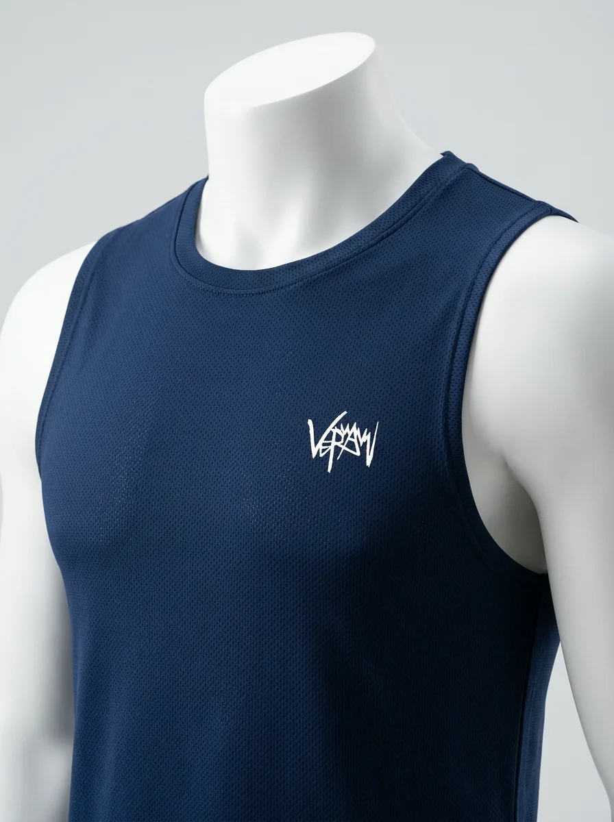 T shirt sans manche élastique musculation sport homme - Vue 3 - T shirt sans manche