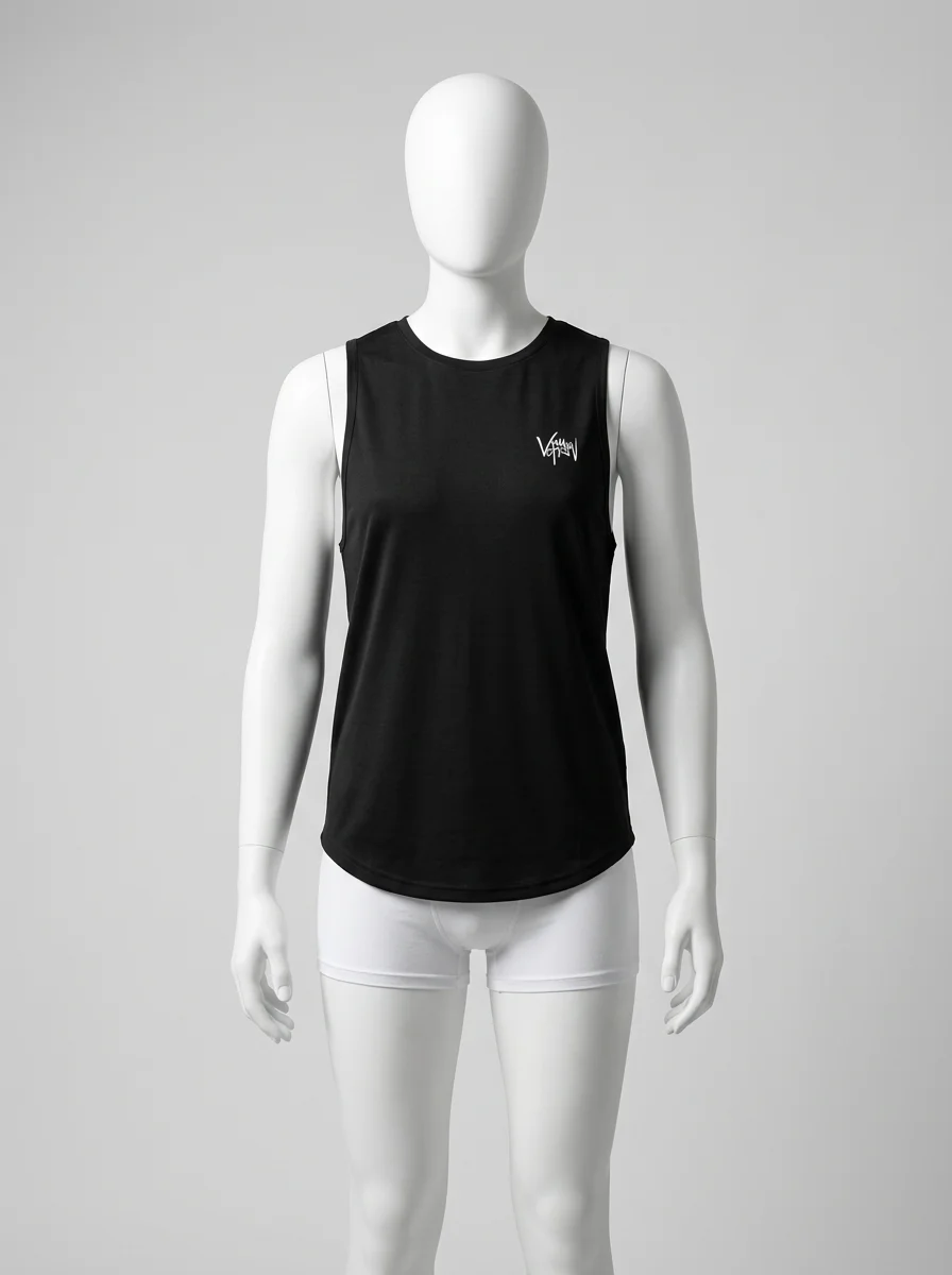 T shirt sans manche élastique musculation sport homme - Vue 4 - T shirt sans manche