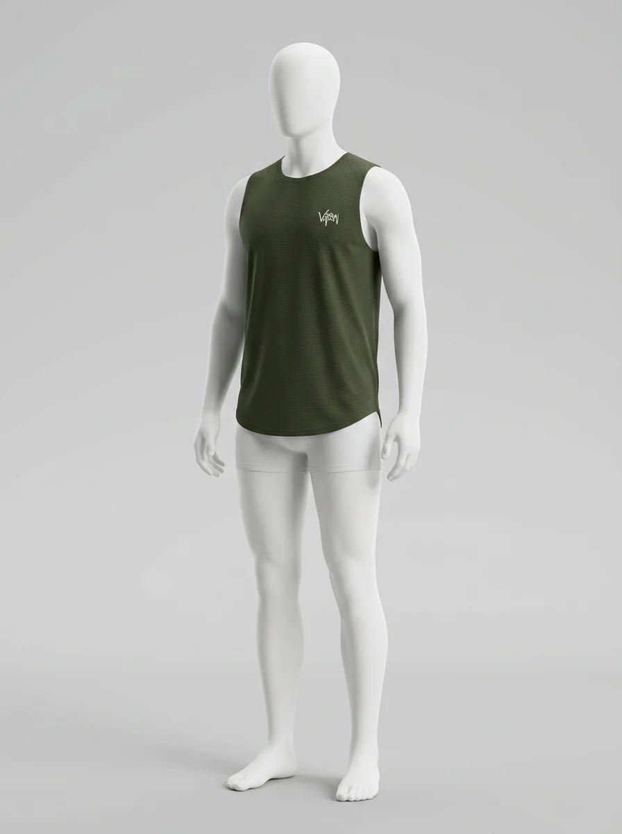 T shirt sans manche élastique musculation sport homme - Vue 5 - T shirt sans manche