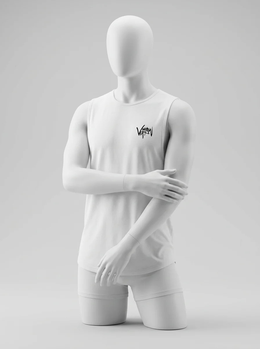 T shirt sans manche élastique musculation sport homme - Vue 6 - T shirt sans manche