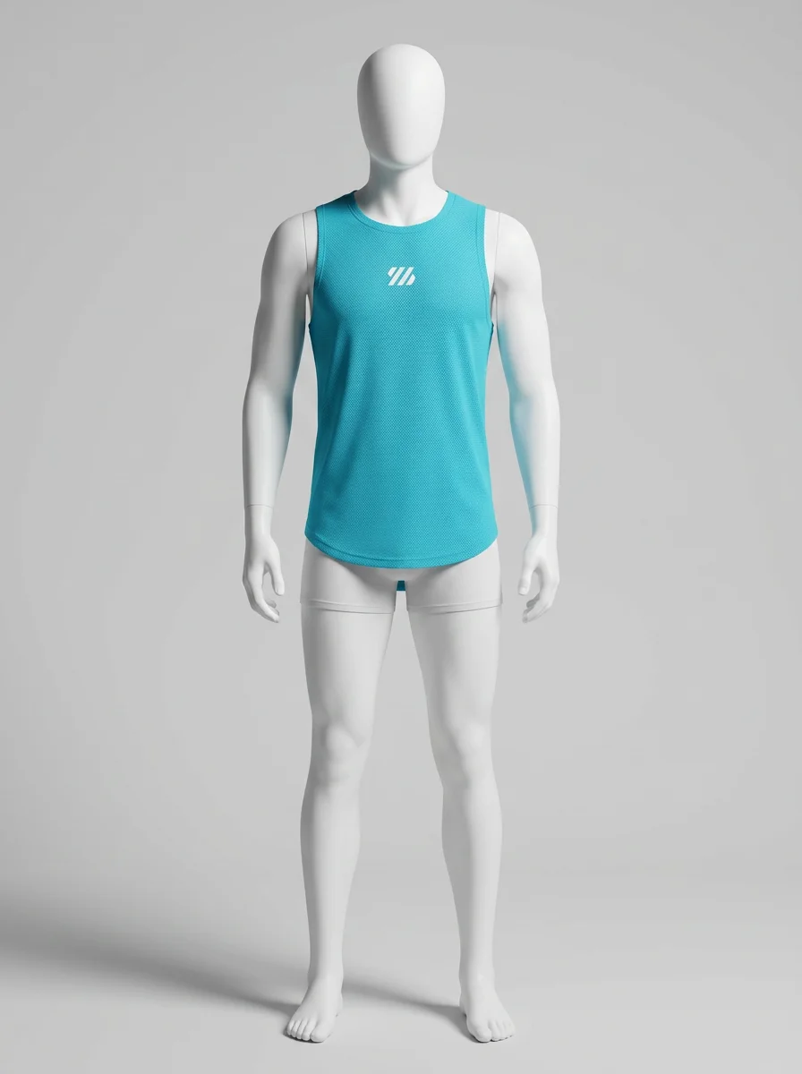 T shirt sans manche entraînement fitness maillé homme - Vue 3 - T shirt sans manche