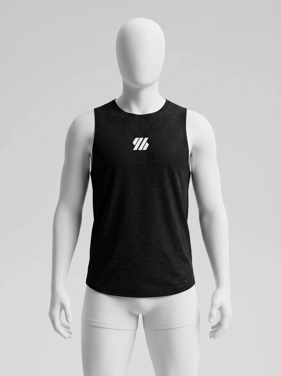 T shirt sans manche entraînement fitness maillé homme - Vue 5 - T shirt sans manche