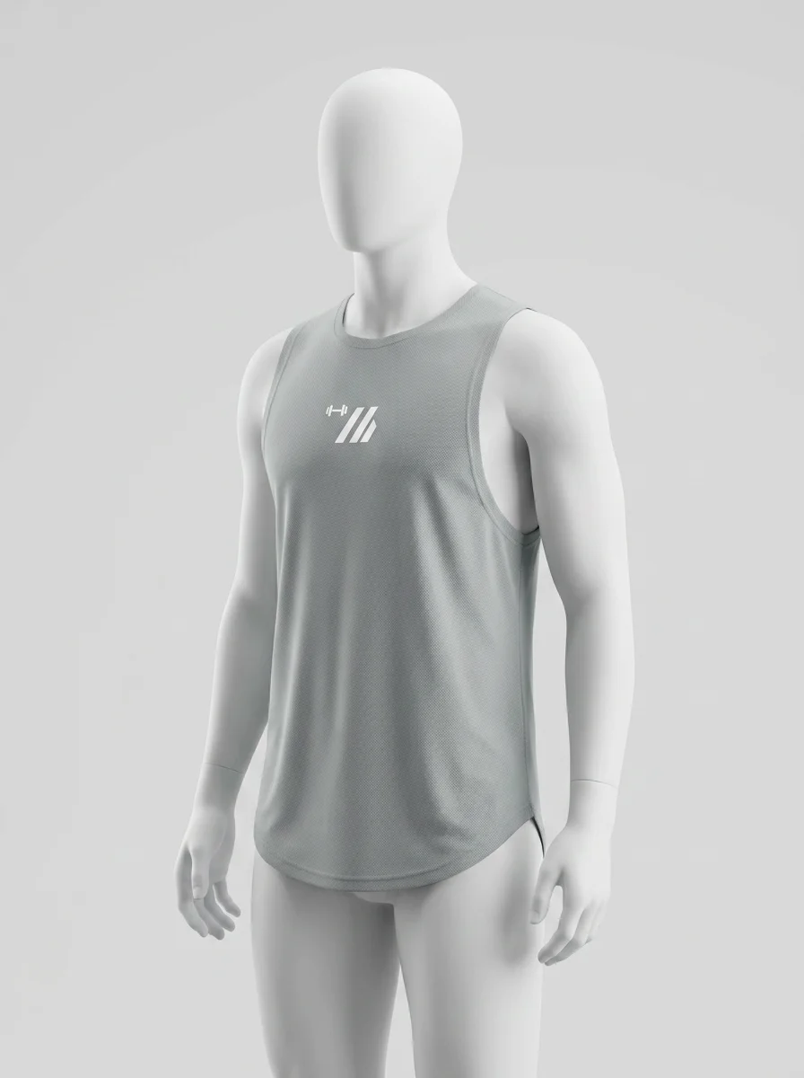 T shirt sans manche entraînement fitness maillé homme - Vue 7 - T shirt sans manche