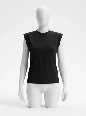 T shirt sans manche extensible quotidien femme polyvalent - Vue 1 - T shirt sans manche