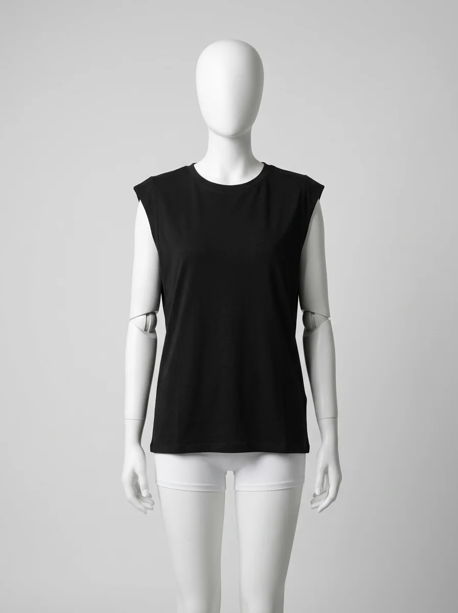 T shirt sans manche fluide extensible quotidien femme - Vue 11 - T shirt sans manche