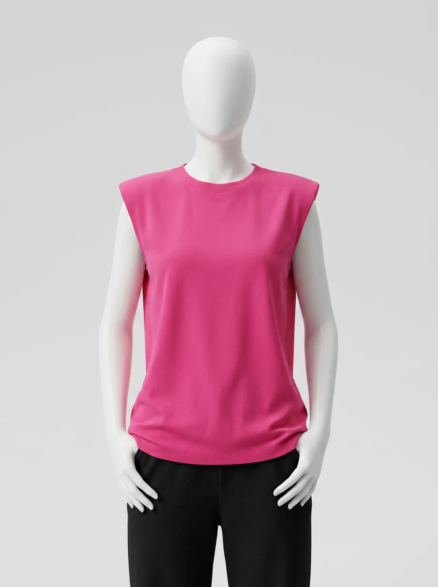 T shirt sans manche fluide extensible quotidien femme - Vue 12 - T shirt sans manche