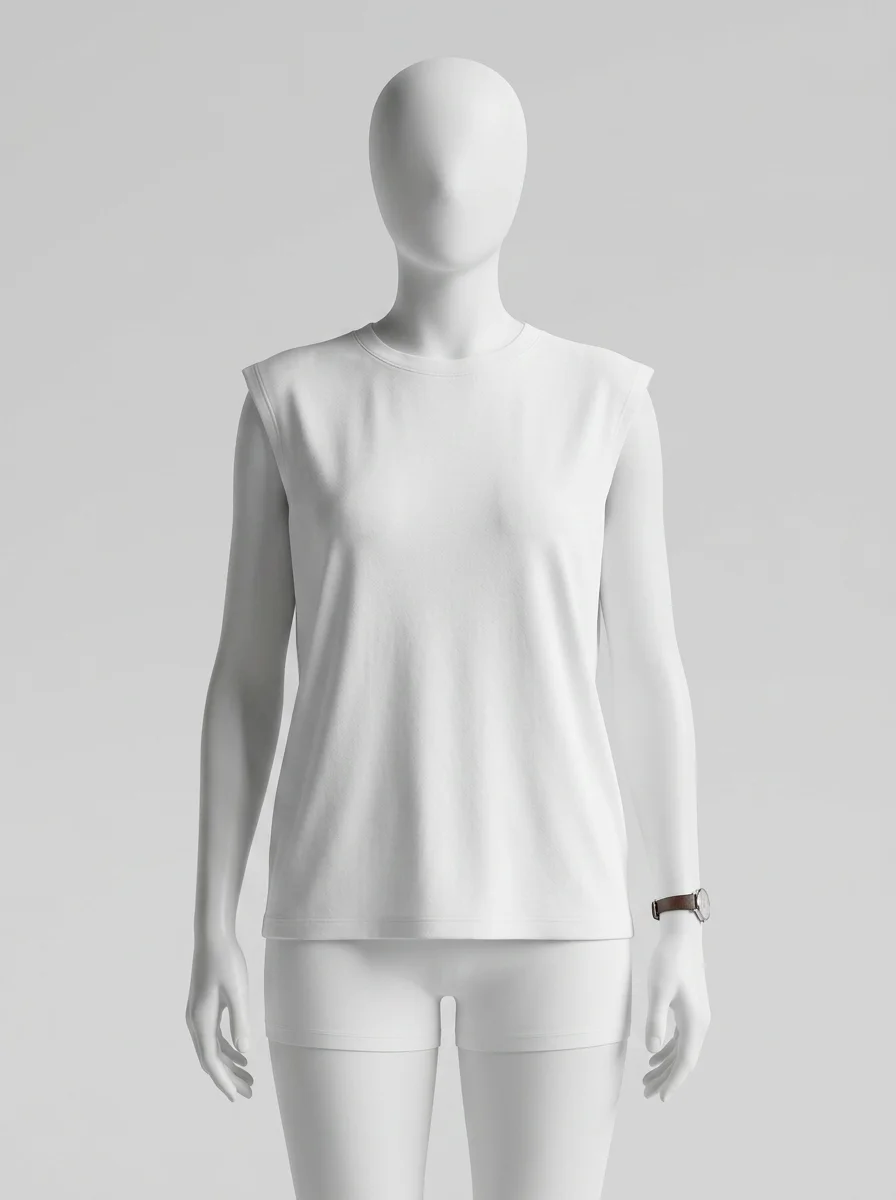 T shirt sans manche fluide extensible quotidien femme - Vue 15 - T shirt sans manche