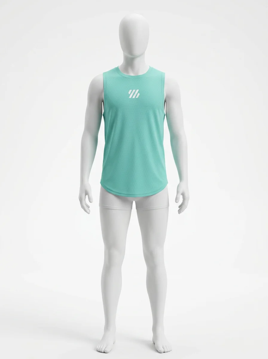 T shirt sans manche maille respirante fitness homme running - Vue 1 - T shirt sans manche