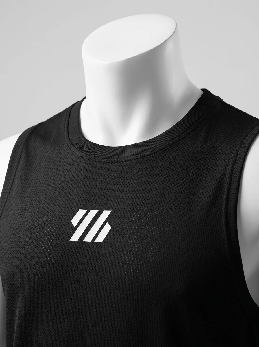 T shirt sans manche maille respirante fitness homme running - Vue 3 - T shirt sans manche