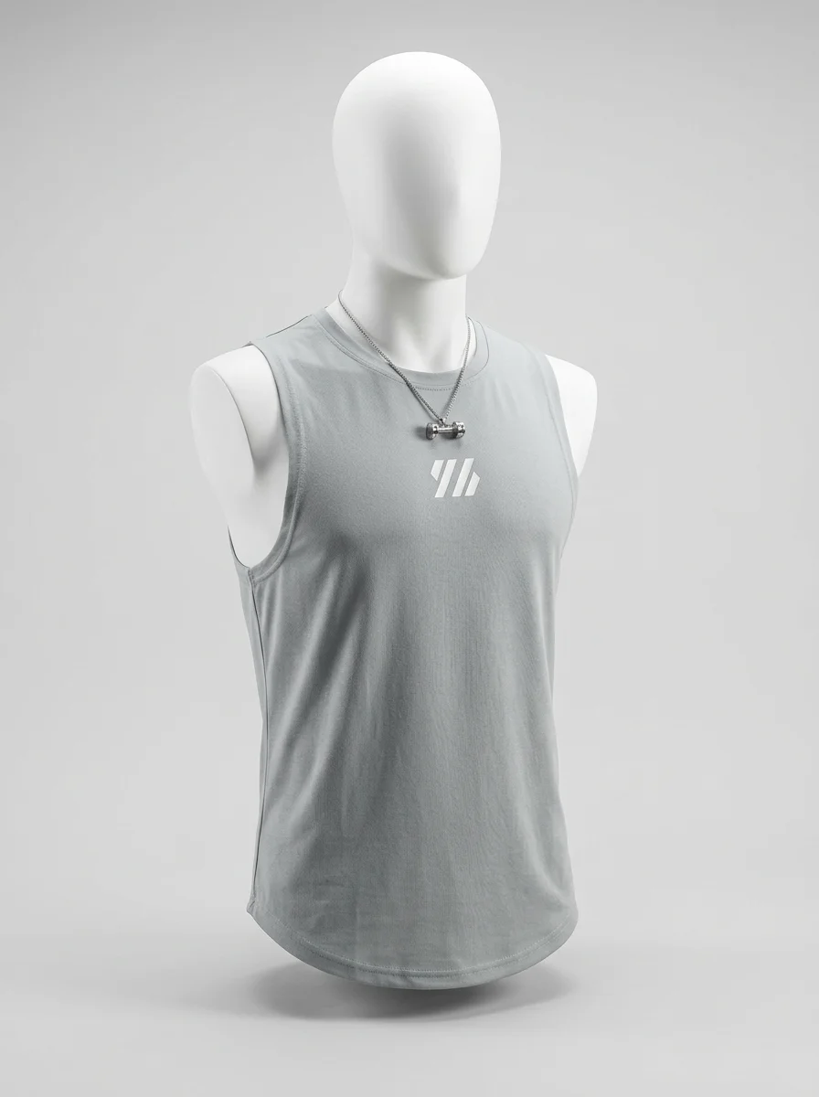 T shirt sans manche maille respirante fitness homme running - Vue 6 - T shirt sans manche