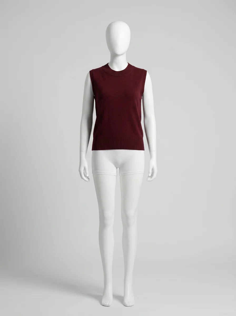T shirt sans manche maille viscose ample femme chic - Vue 7 - T shirt sans manche