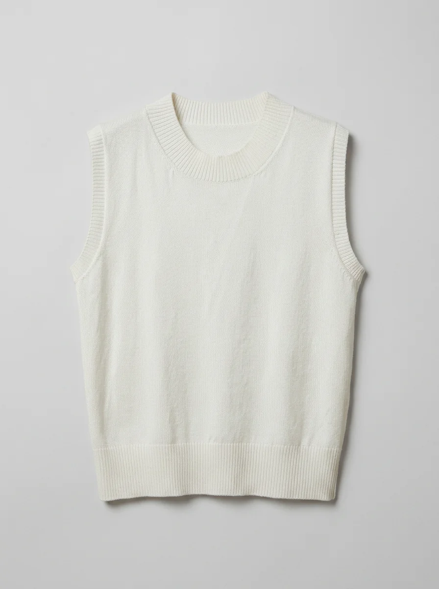 T shirt sans manche maille viscose ample femme chic - Vue 9 - T shirt sans manche
