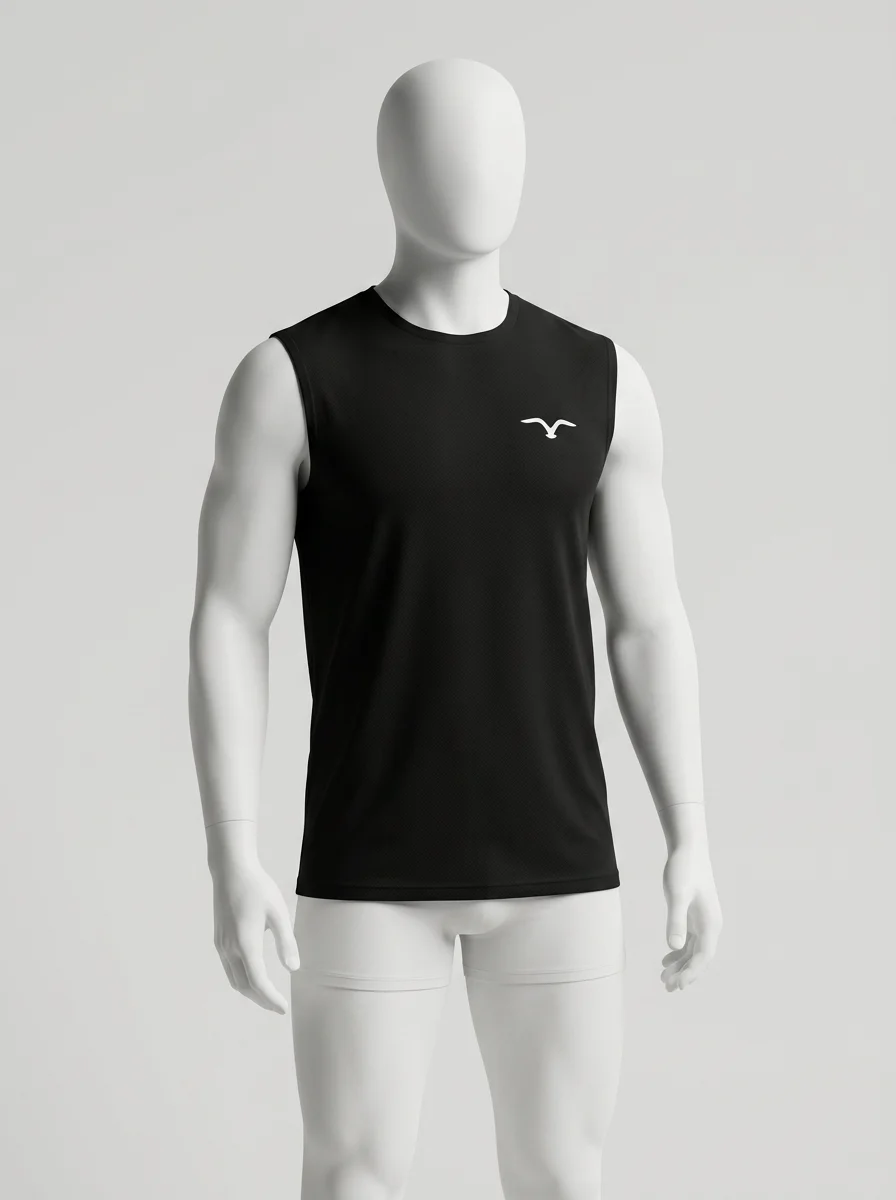 T shirt sans manche respirant col rond quotidien homme - Vue 4 - T shirt sans manche