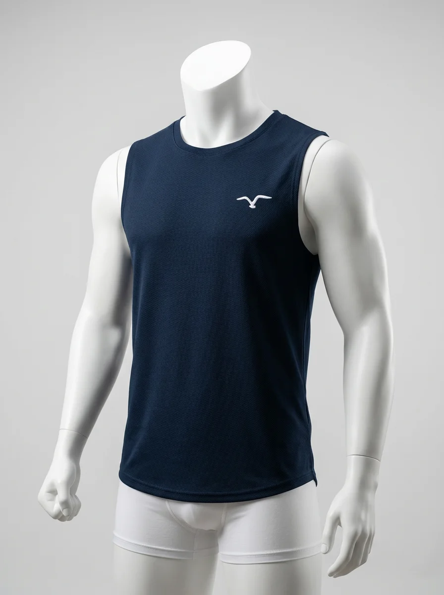 T shirt sans manche respirant col rond quotidien homme - Vue 5 - T shirt sans manche
