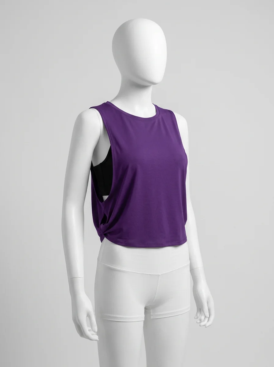 T shirt sans manche vêtement technique femme multisport - Vue 8 - T shirt sans manche